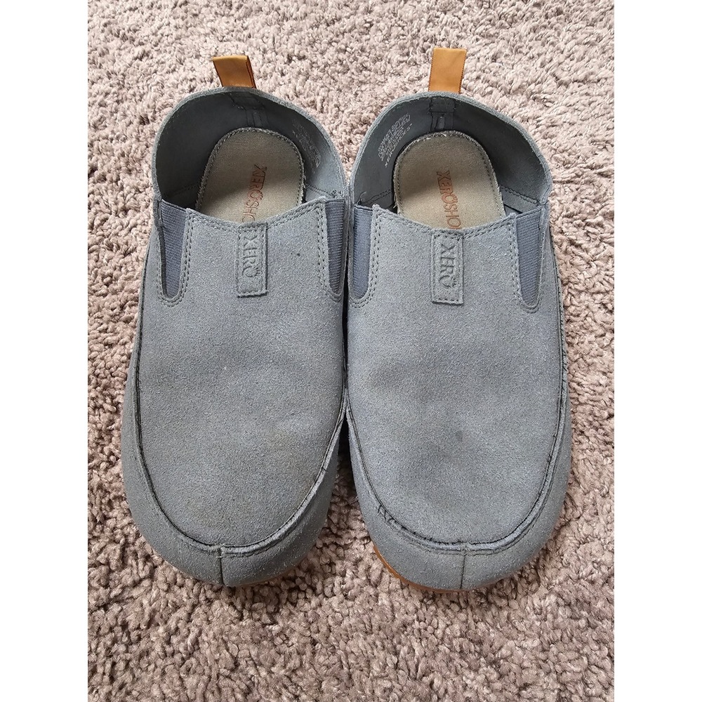 Xero Shoes Sunrise Grey Suede Barefoot Slip On Loafers Womens 8.5 Minimalist